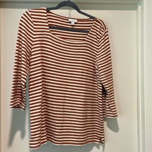 JJill square neck top.